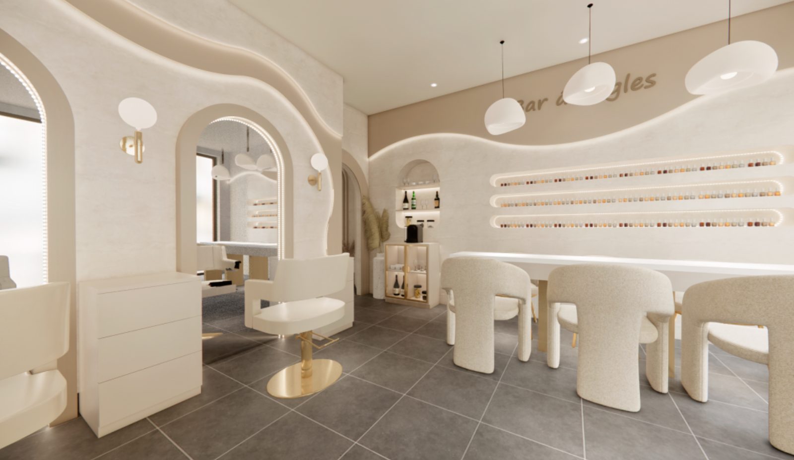 Bar à ongles du salon LUCIA BEAUTY